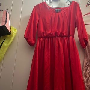 womens red dress